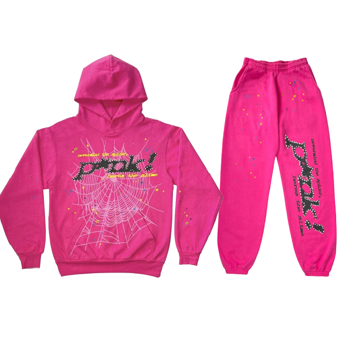 Black Printed Tracksuit – Pink Black Printed Tracksuit – Pink