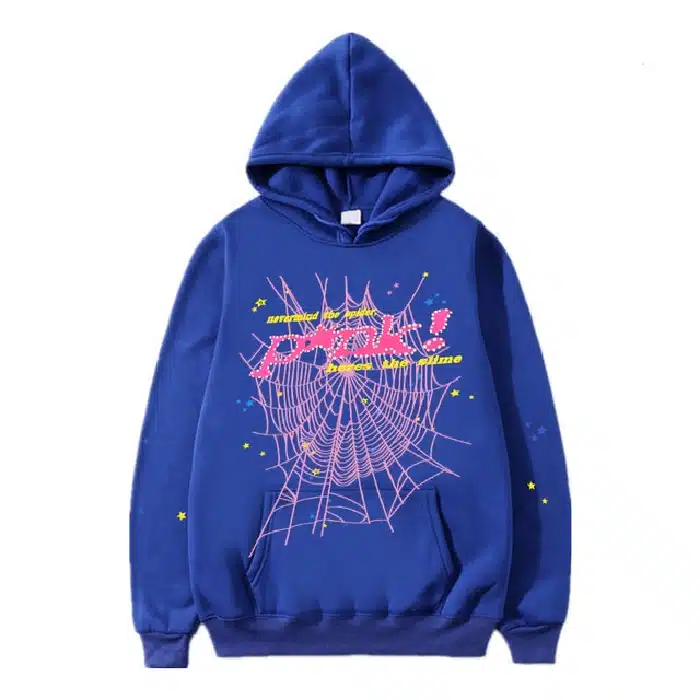 Sp5der 555555 Young Thug Hoodie Blue Sp5der 555555 Young Thug Hoodie Blue