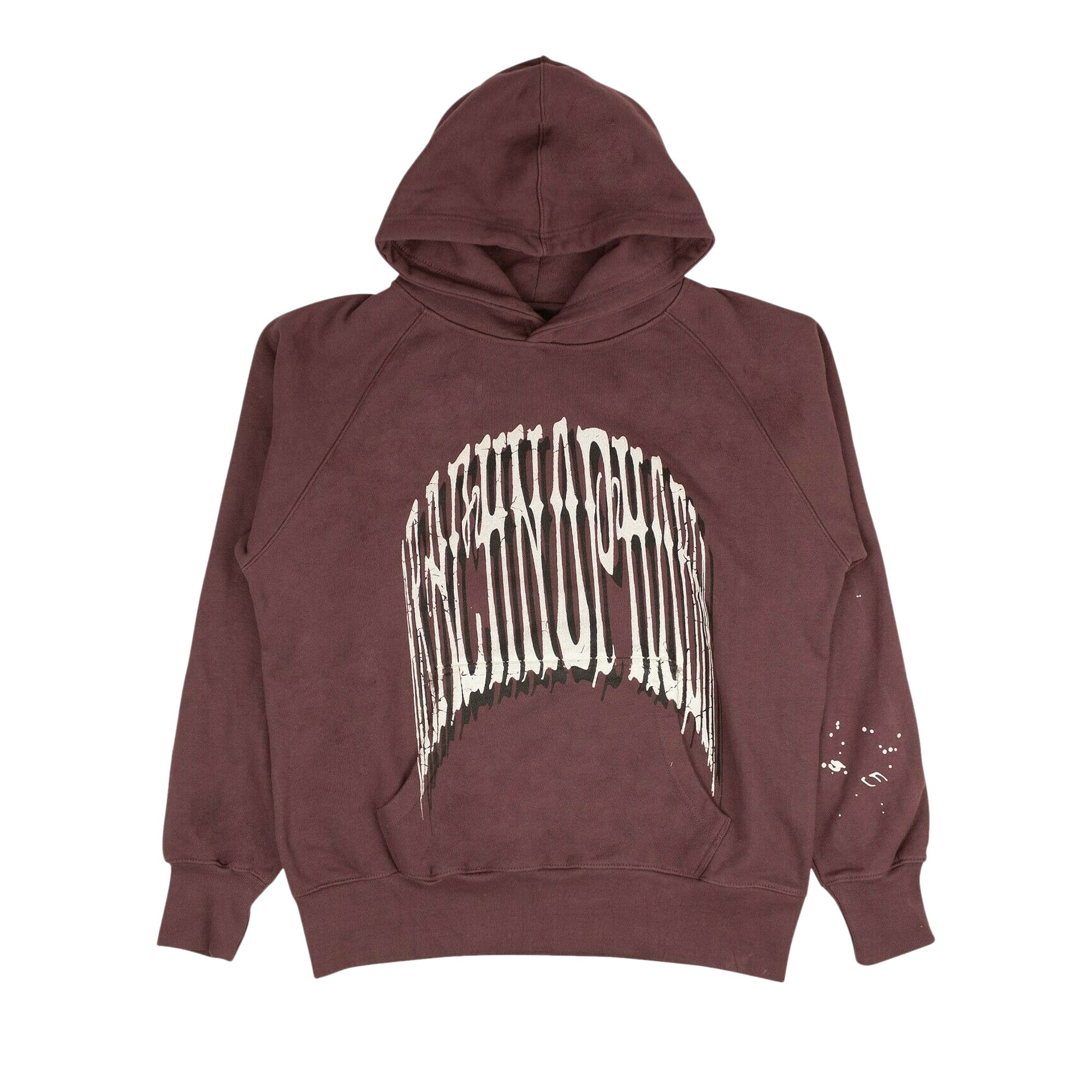 Sp5der Logo Pullover Hoodie Brown Sp5der Logo Pullover Hoodie Brown