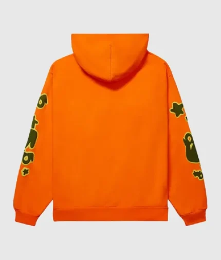Sp5der-Beluga-Hoodie-Orange-Sp5-Brown-Logo-1-700x824-1