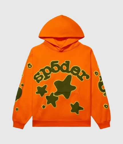 Sp5der-Beluga-Hoodie-Orange-Sp5-Brown-Logo-2 (1)