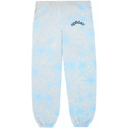 Sp5der AOP Web Sweatpants Grey Heather