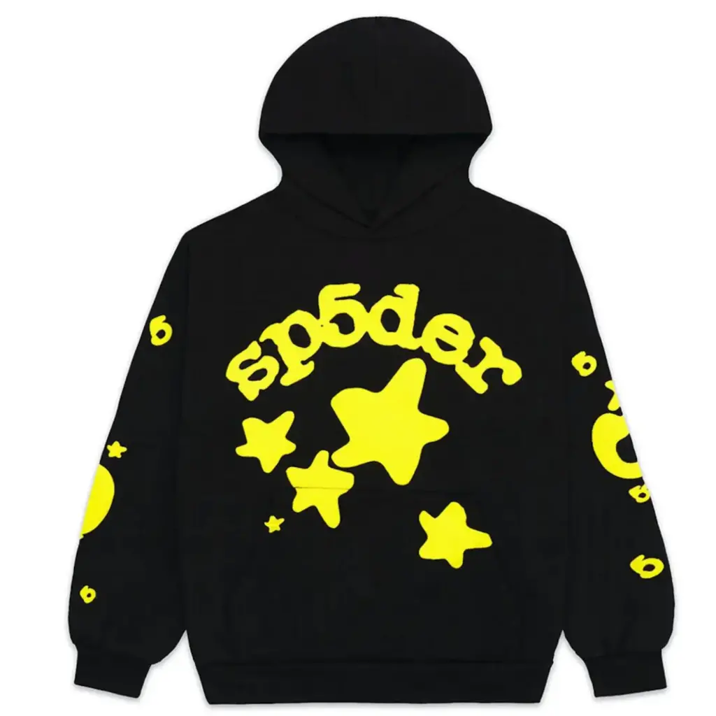 Sp5der Beluga Onyx/Yellow Hoodie Sp5der Beluga Onyx/Yellow Hoodie