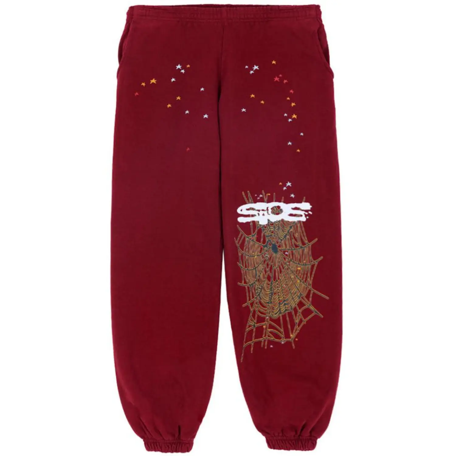 Sp5der Logo Maroon Tracksuit Sp5der Logo Maroon Tracksuit