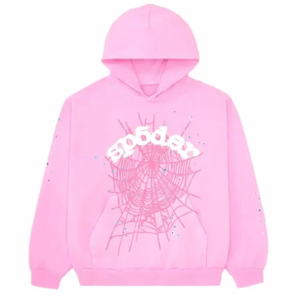 Sp5der OG Web Pink Hoodie