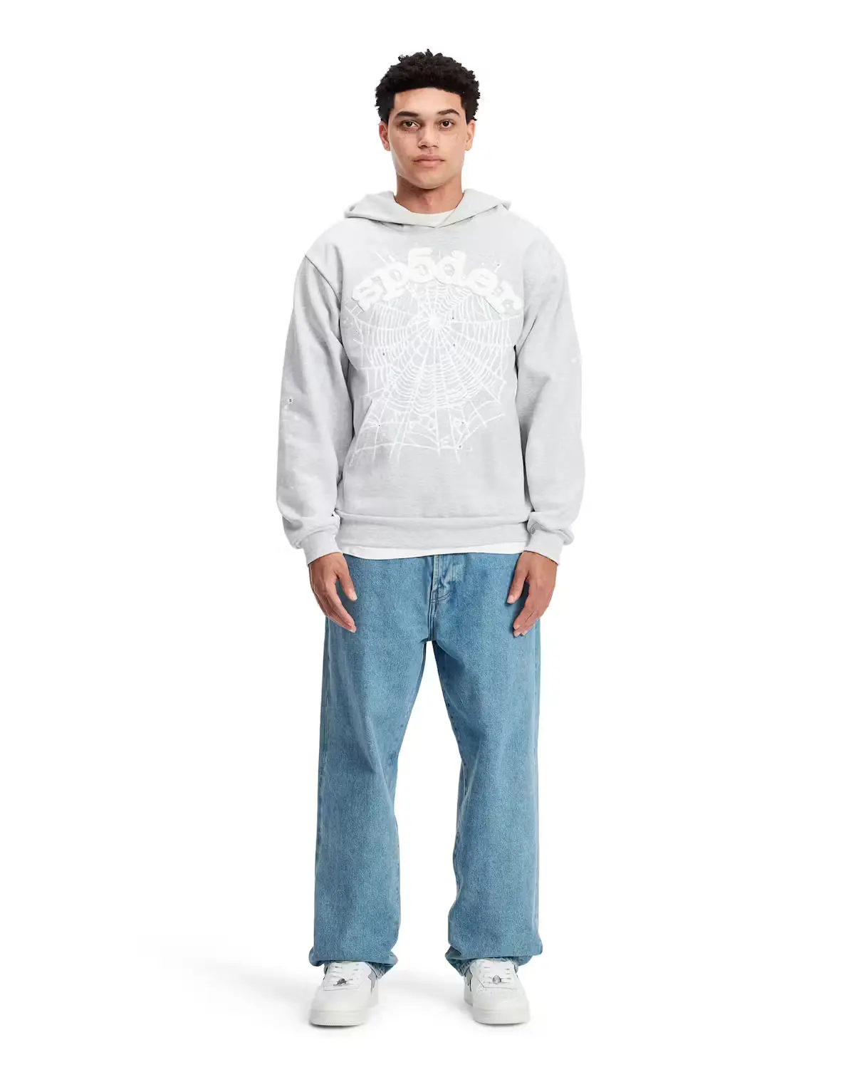 Sp5der OG Web Hoodie Grey Heather Sp5der OG Web Hoodie Grey Heather