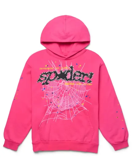 Sp5der P*NK V2 Pink Hoodie