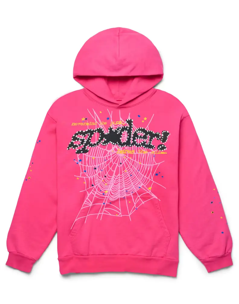 Sp5der P*NK V2 Pink Hoodie Sp5der P*NK V2 Pink Hoodie