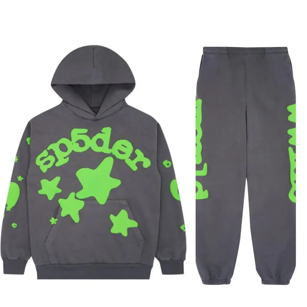Sp5der Tracksuit Grey Slate Sp5der Tracksuit Grey Slate