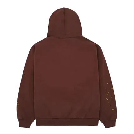 Sp5der Web Brown Hoodie