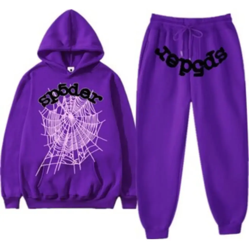 Sp5der Web Purple Tracksuit Sp5der Web Purple Tracksuit