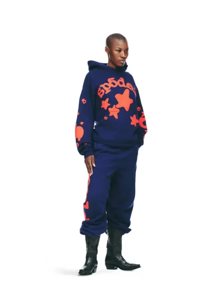 Sp5der Beluga Navy Hoodie